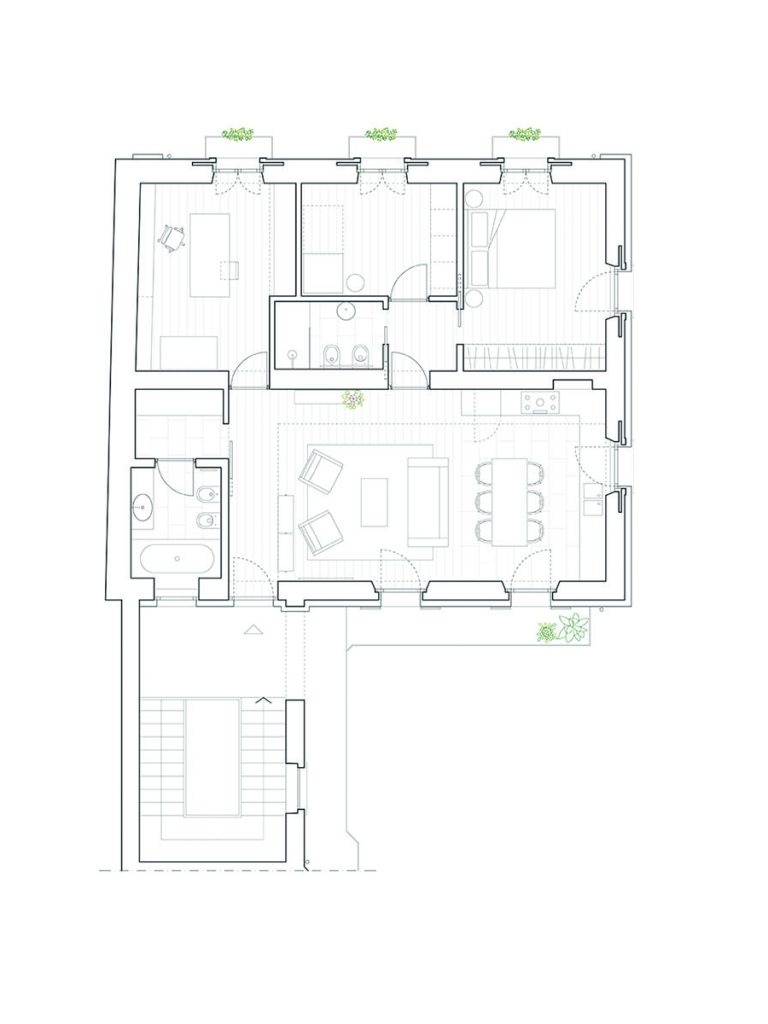 Casa A: nuove idee dell’abitare per un appartamento di 90mq